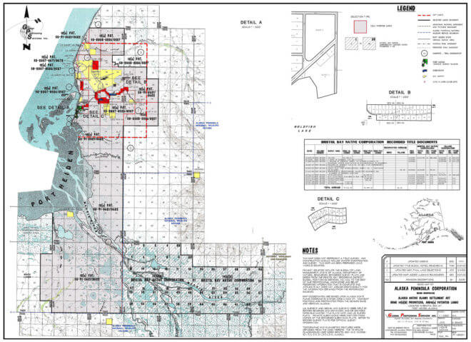 Port Heiden Land Status Map